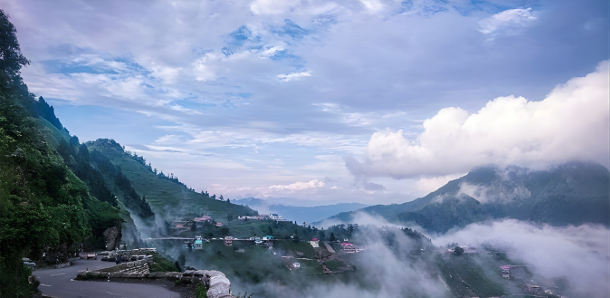 H1: Dehradun Mussoorie Dhanaulti Mountain Escape Motorcycle Tour