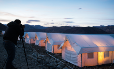 Pangong Lake Scenic Camping Adventure