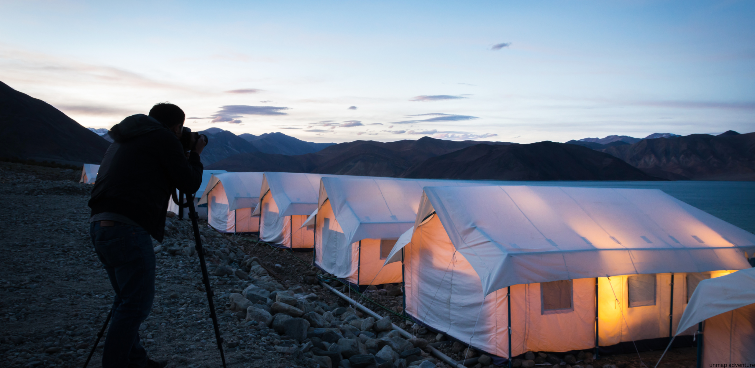 Pangong Lake Scenic Camping Adventure