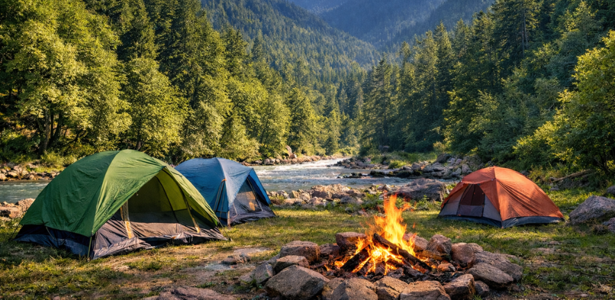 Tirthan Valley Riverside Camping Tour